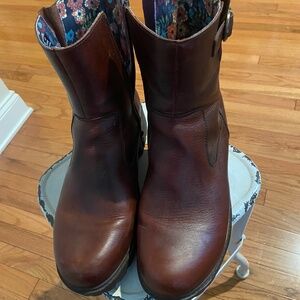Alegria Womens Shera Mid Calf Leather Boot - Chestnut   worn once
